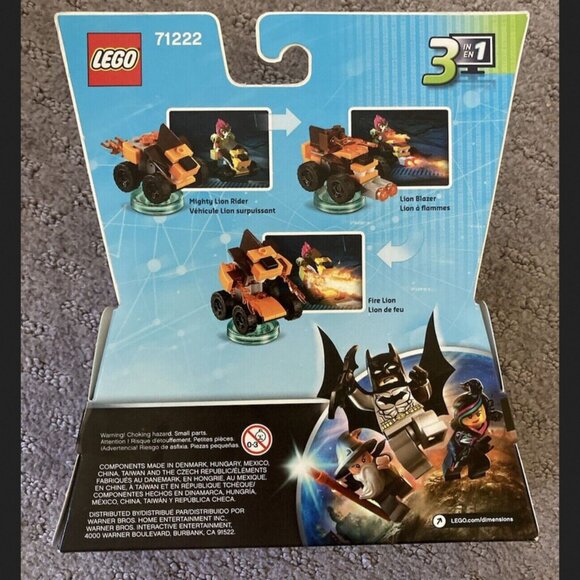 New LEGO Dimensions CHIMA 71222 Laval + Mighty Lion Rider Fun Pack. - Picture 2 of 3